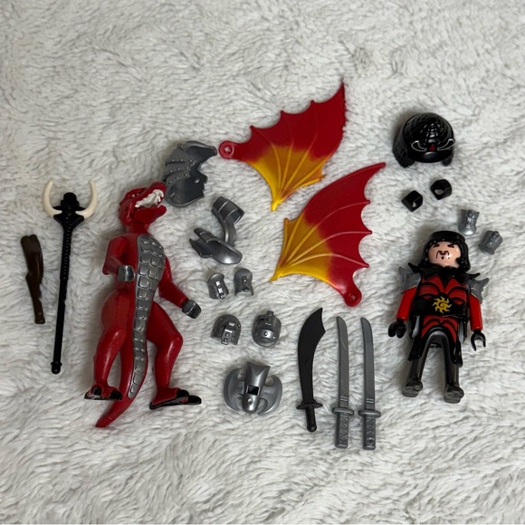 Samurai and Dragon Action Figure Set - Picture 7 of 7